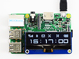 OLED-skærm 2,23" 128x32 HAT til Raspberry Pi SSD1305 SPI/I2C