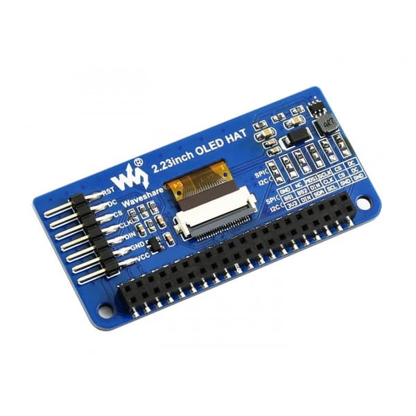 OLED-skærm 2,23" 128x32 HAT til Raspberry Pi SSD1305 SPI/I2C