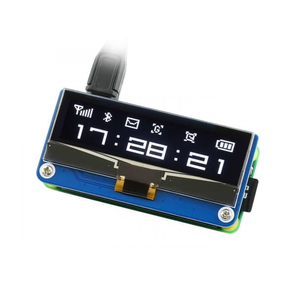 OLED-skærm 2,23" 128x32 HAT til Raspberry Pi SSD1305 SPI/I2C