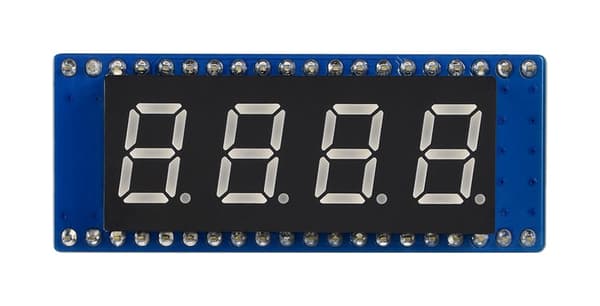 4-cifret 8-segment displaymodul til Raspberry Pi Pico