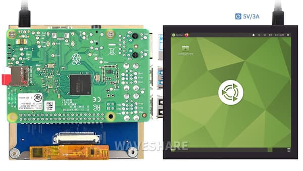 4-tums pekskärmsmodul för Raspberry Pi