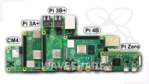 4-tums pekskärmsmodul för Raspberry Pi