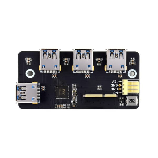 PCIe - 4x USB 3.2 Gen1 -sovitin Raspberry Pi CM4 -levylle