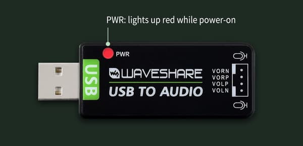 USB-ljudkort för Raspberry Pi