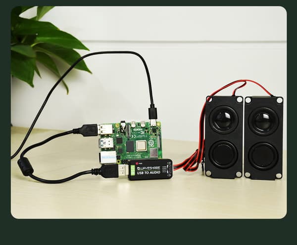 USB-ljudkort för Raspberry Pi