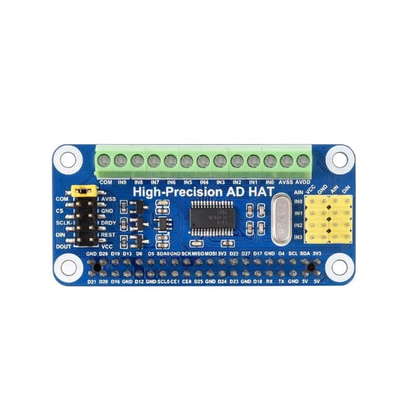 ADS1263 32-bittinen ADC-moduuli Raspberry Pille