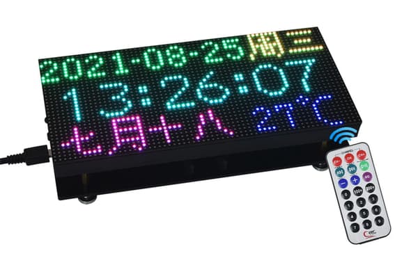 Digitalt RGB-ur 64×32 præcis RTC til Raspberry Pi Pico