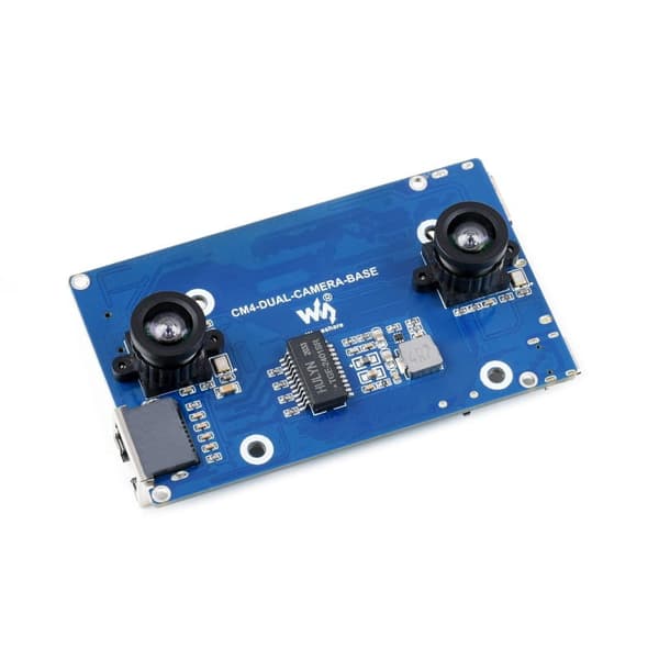 Binokulaarinen kameramoduuli Raspberry Pi CM4:lle ja liitäntälaajentimella
