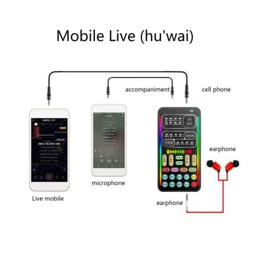 Voice Changer Lydkort Bluetooth Lydkort Live-Streaming