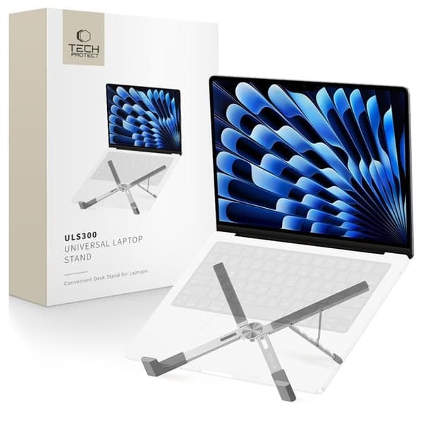 Tech-Protect ULS300 Universal Stativ För Bärbar Dator - Silver