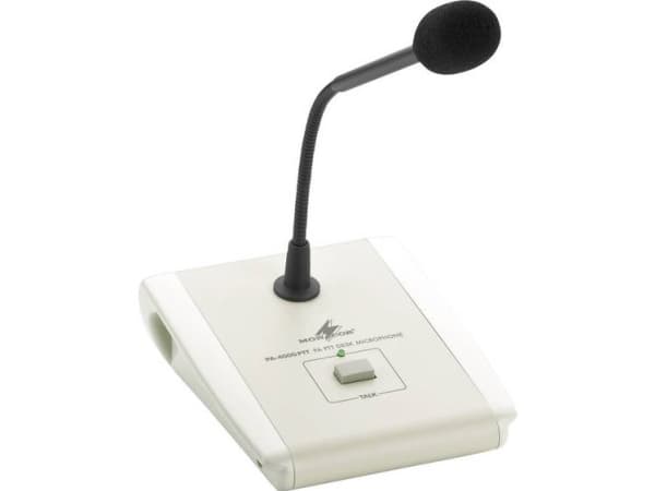 Monacor PA-4000PTT Talkärlsmikrofon med svanhals Överföringstyp: Bredband Inkl. kabel