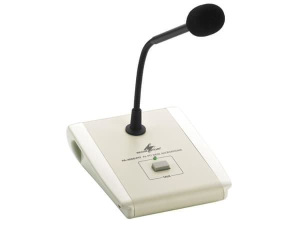 Monacor PA-4000PTT Talkärlsmikrofon med svanhals Överföringstyp: Bredband Inkl. kabel