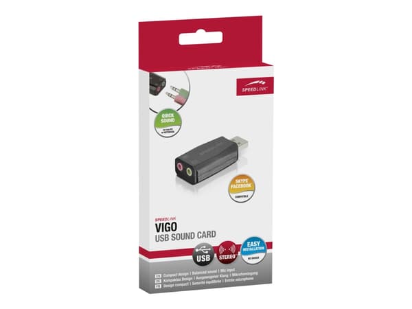 SPEEDLINK SL-8850-BK-01 VIGO - Lydkort - stereo - USB