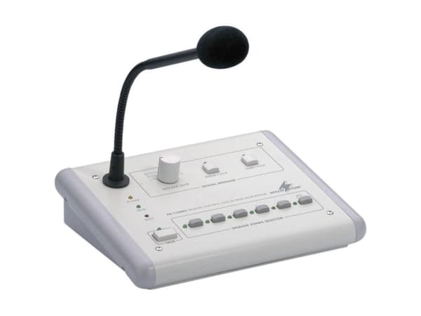 Monacor PA-1120RC Svanehals Talemikrofon Overførselstype:Bredbånd Mikrofon (3,5 mm jack), Mikrofon (6,3 mm jack) Bredbånd