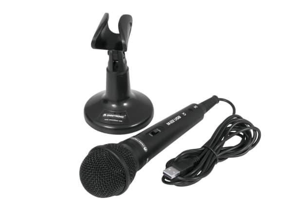 Omnitronic 13000419, studiomikrofon, -53 dB, 100 - 12000 Hz, 600 ohm (O), kardioid, dynamisk