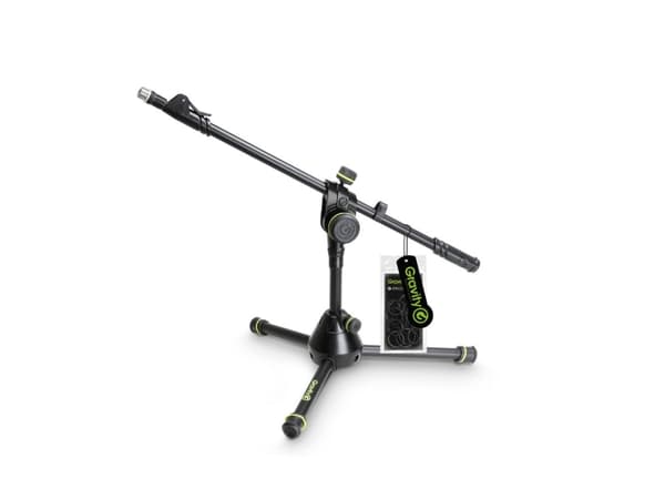Gravity MS 3122 HDB, Boom-mikrofonstativ, Tripod-base, Sort, Stål, Zink, 32 cm