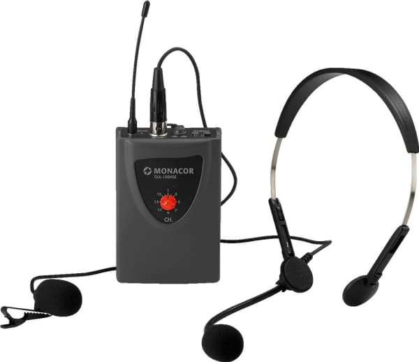 Monacor TXA-100HSE, 50 - 18000 hz, Handheld Public Address (PA) system, Svart, Grå, Kabel, Batteri, 1,5 V