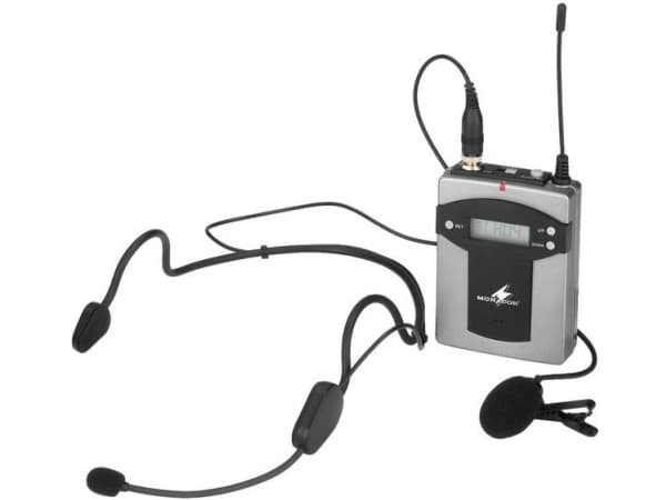 Monacor TXA-800HSE, Kroppspakkesender, 863,1 - 864,9 MHz, 70 - 16000 MHz, 70 - 16000 Hz, Ultra høy frekvens (UHF), 1 kanaler