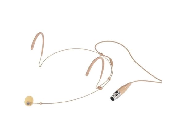 Monacor HSE-132/SK, 50 - 16000 Hz, 2000 O, Koblet med ledninger (ikke trådløs), Mini XLR (3-pin), Beige, DC