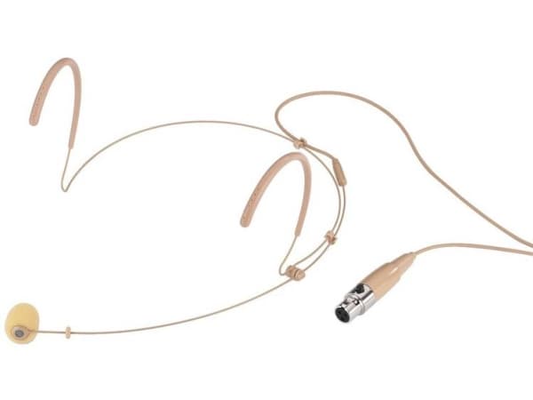 Monacor HSE-132/SK, 50 - 16000 Hz, 2000 O, Koblet med ledninger (ikke trådløs), Mini XLR (3-pin), Beige, DC