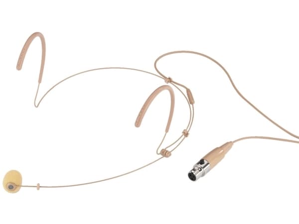 Monacor HSE-132/SK, 50 - 16000 Hz, 2000 O, Koblet med ledninger (ikke trådløs), Mini XLR (3-pin), Beige, DC