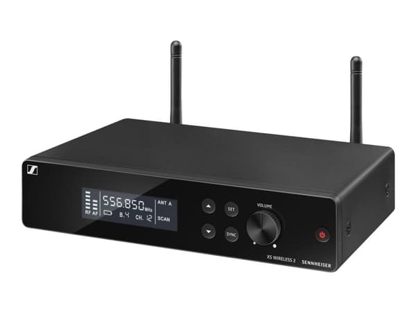 Sennheiser XSW 2-865-E, Kuulokemikrofoni, Dynaaminen mikrofoni, 80 - 14000 Hz, Telineasennettava vastaanotin, Metalli, Sisäänrakennettu lähetin
