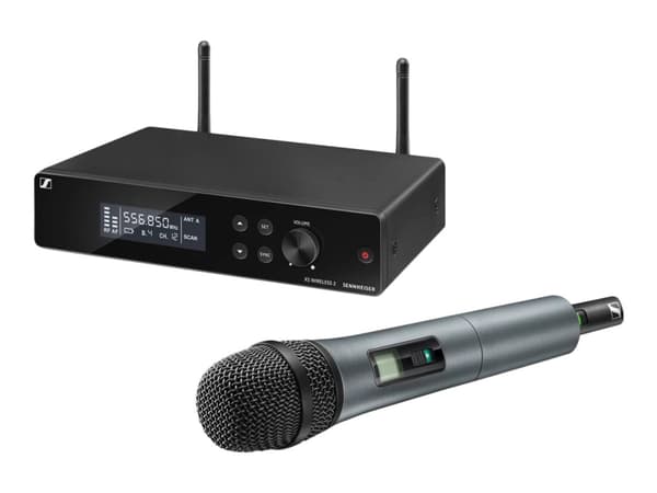 Sennheiser XSW 2-865-E, Kuulokemikrofoni, Dynaaminen mikrofoni, 80 - 14000 Hz, Telineasennettava vastaanotin, Metalli, Sisäänrakennettu lähetin