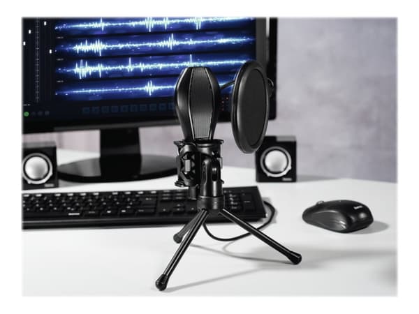 Hama "MIC-USB Stream" - Mikrofon - USB - svart - Skype Certified