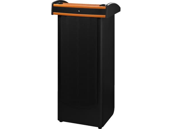 SPEECH-204 Professional lectern with integrated 2-channel multifrequency receiver unit with UHF PLL technology