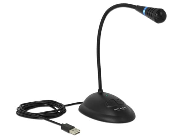DeLOCK 65871, PC-mikrofoni, -44 dB, 70 - 9000 Hz, 16 bittiä, 48 kHz, Yksisuuntainen
