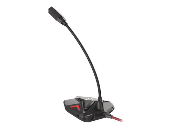 Natec Genesis Radium 100 - Mikrofon - USB - svart, rød