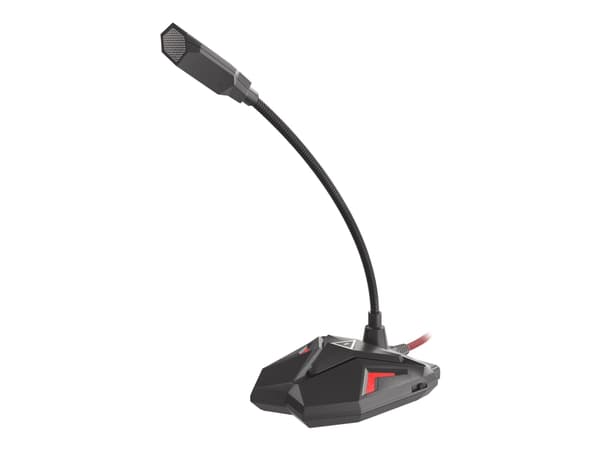 Natec Genesis Radium 100 - Mikrofon - USB - svart, rød