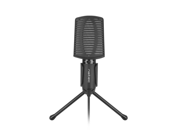 NATEC ASP, Mikrofon till bärbar dator, -47 dB, 100 - 16000 hz, 2200 O, Kardioid, Kondensator