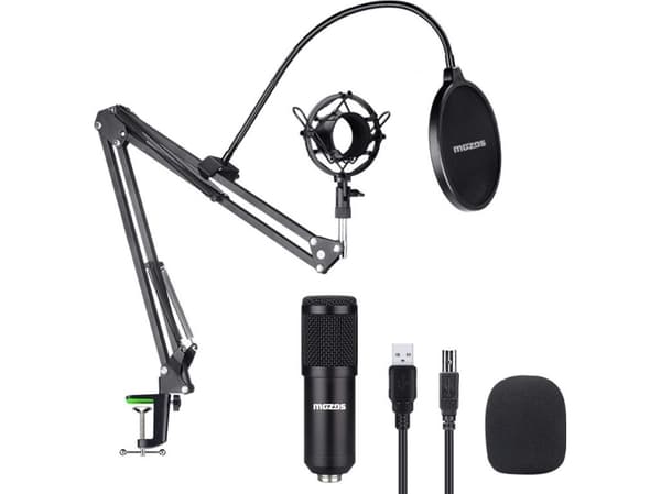 Mozos mikrofonisarja 192KHZ/24BIT USB Pop-suodatin jalusta (MKIT-700PROV2)