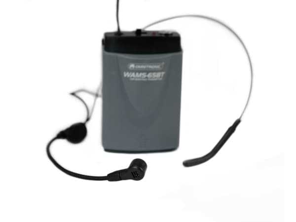 Omnitronic 13107005, Body pack-sender, 865 Mhz, 40 - 18000 Hz, 10 mW, svart, plast