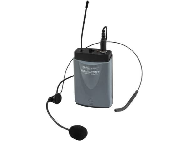 Omnitronic 13107005, Body pack-sender, 865 Mhz, 40 - 18000 Hz, 10 mW, svart, plast