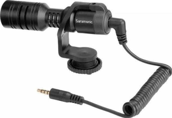 Saramonic Vmic Mini Mini Microphone er designet for DSLR-er, kameraer og smarttelefoner