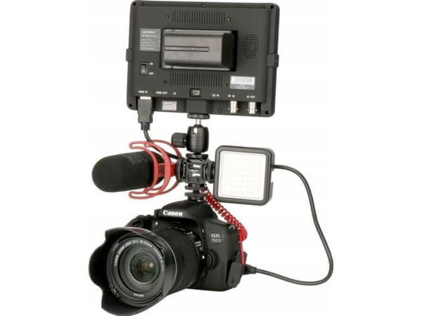 ULANZI Mikrofonfäste LED-ljusstrumpa ISO-sko för DSLR-kameror