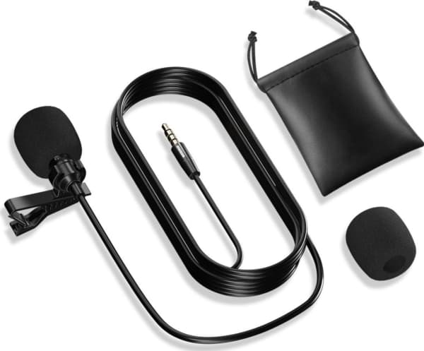 Mozos lavaliermikrofon med ringeklemme, 3,5 mm jack (LAVMIC1)