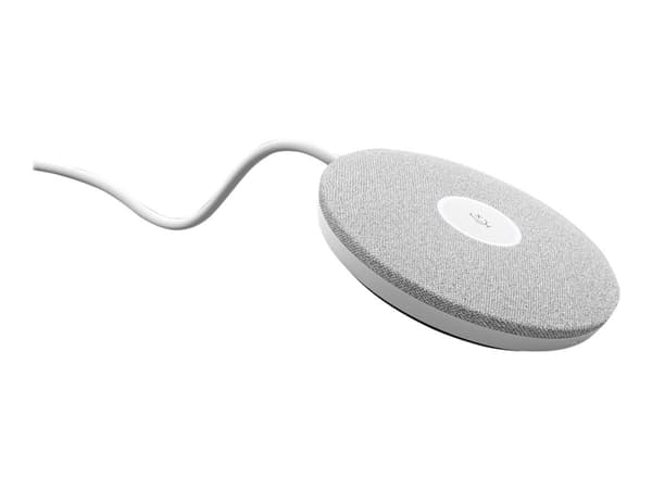 Logitech Rally Mic Pod - Mikrofon - hvit - Skype Certified, Zoom Certified, Cisco Webex Certified - for Rally Bar, Plus; Room Solution Large