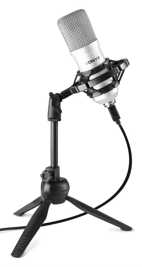 Sångmikrofon med USB Studiomikrofonkit Vonyx CM300S Vit Vonyx CM300S Studio mikrofon, USB, Titanf