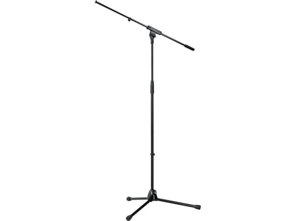 König & Meyer 21060-300-55, Suora mikrofoniteline, Kolmijalkateline, Musta, Terästä, 3/8", 92,5 cm