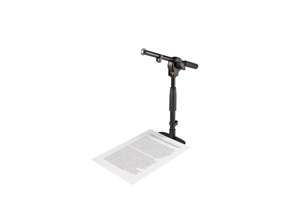K&M 25995 - Stativ - for mikrofon - stål - svart - plassering på gulv, skrivebord