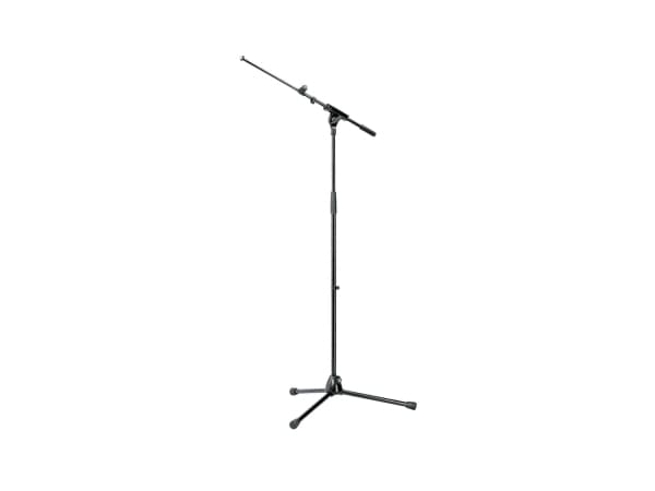 König & Meyer 21080-300-55, Varsimikrofonin teline, Kolmijalkateline, Musta, Terästä, 3/8", 92,5 cm