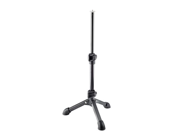König & Meyer 23150-100-55, Rett mikrofonstativ, Tripod-base, Sort, Stål, 1/4", 23 cm