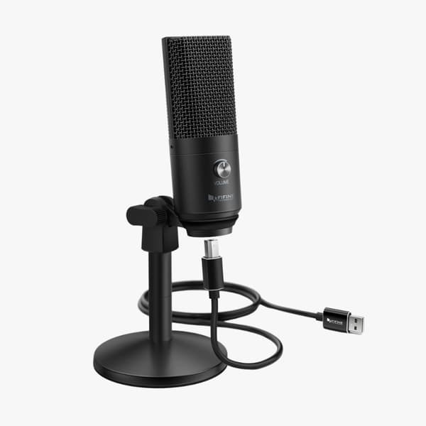 Fifine x DELE K670B USB kondensaattorimikrofoni, Black edition
