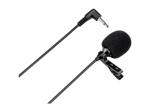 Renkforce RF-MIC-160 Clip-on mikrofon Talemikrofon Overførselstype:Analog Inkl. klemme Mikrofon (3,5 mm jack) Analog