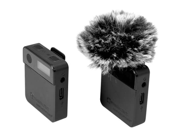 Relacart MIPASSPORT Clip-on mikrofon Kameramikrofon Overførselstype:Trådløs Inkl. læskærm, Blitzsko-montering, Inkl. kabel Audio, stereo (3,5 mm jack