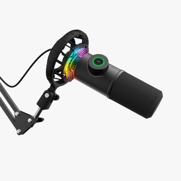 Fifine x DELE K658 USB Dynamisk RGB-mikrofonpakke til spil og streaming