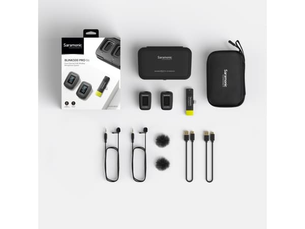 Saramonic Blink500 Pro B6, Lavalier microphone, RF Wireless, 100 m, Battery, Stationary receiver, Fixed